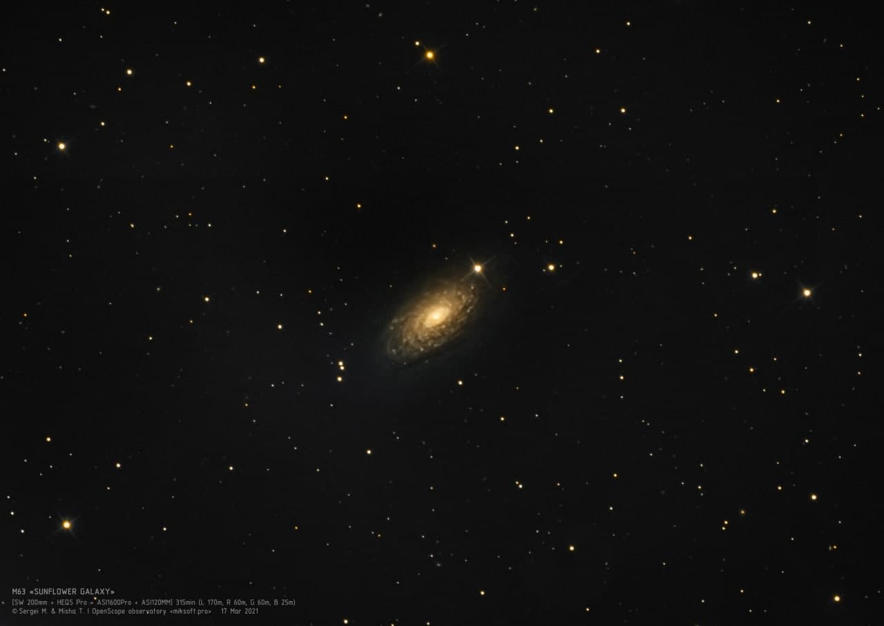 Галактика "Подсолнух" (M 63)