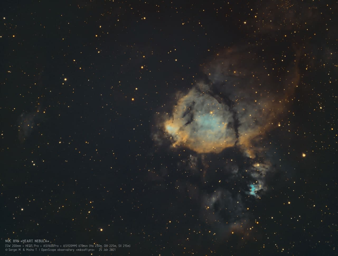 Туманность "Сердце" (NGC 896)