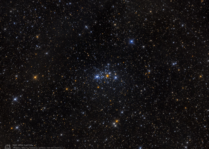 Рассеянное звёздное скопление M 103 Фотография объекта